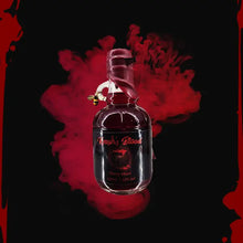 Load image into Gallery viewer, A 250ml bottle of Kvasir&#39;s Blood, with an included bee charm attached.
