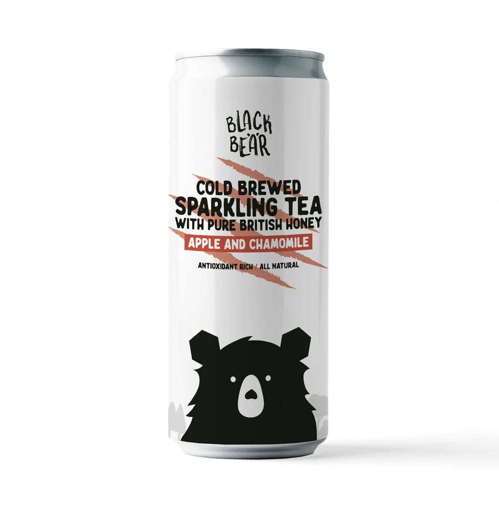 One can of Black Bear Honey Co.'s sparkling tea.