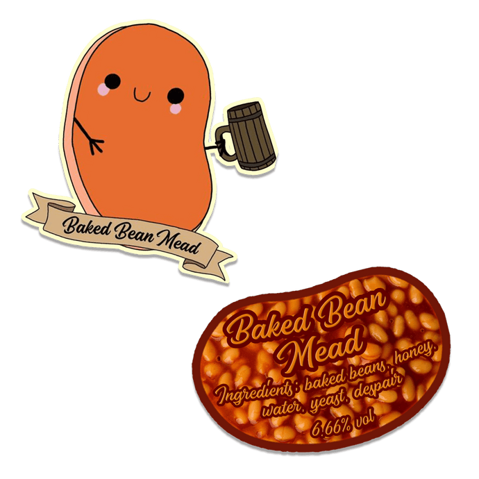 Baked Bean Mead Sticker Collection - Arcane Alchemist