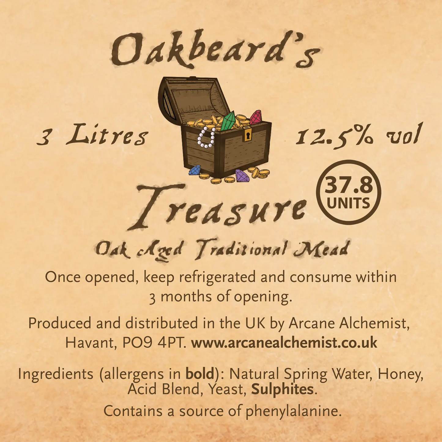Oakbeard's Treasure - 3L BIB - 12.5%