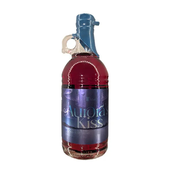 A 500ml bottle of Aurora's Kiss mead.