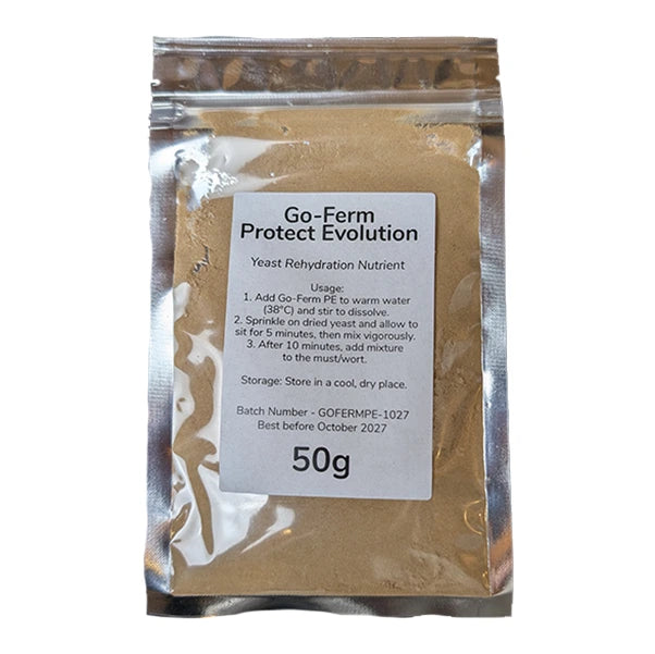 A 50g bag of Go-Ferm Protect Evolution.