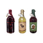 Three glass bottles of mead. Kvasir's Blood 500ml, Oakbeard's Treasure 500ml, Bramblewood Sap 500ml
